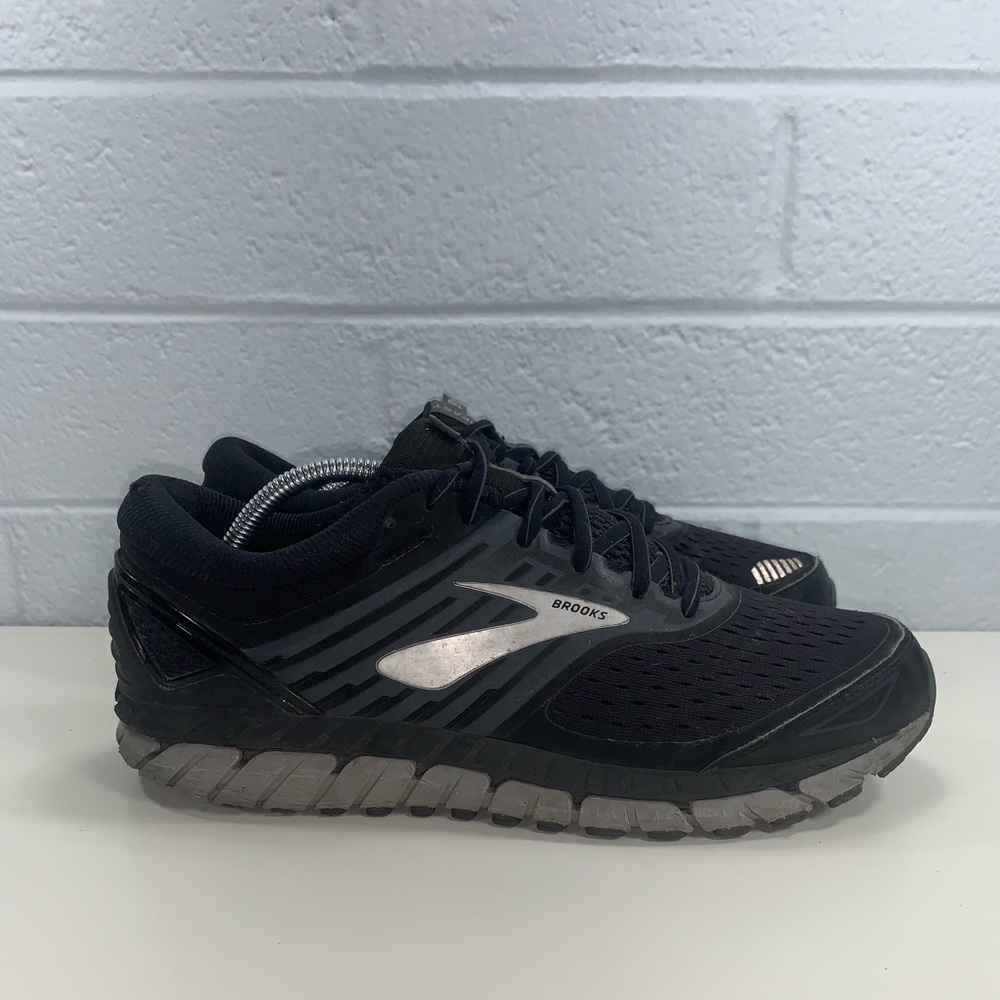 Brooks Beast 18 Athletic Running Shoes Medium (D) Black Gray Mens 10 Sneakers
